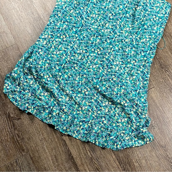 Old Navy Mini Dress Women 4X Colorful Floral Fairy Sleeveless Ruffle Cottagecore - Picture 4 of 8